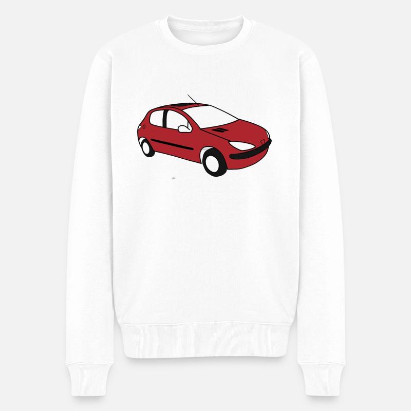 Pyzio - Männer Premium Bio Pullover - Weiß