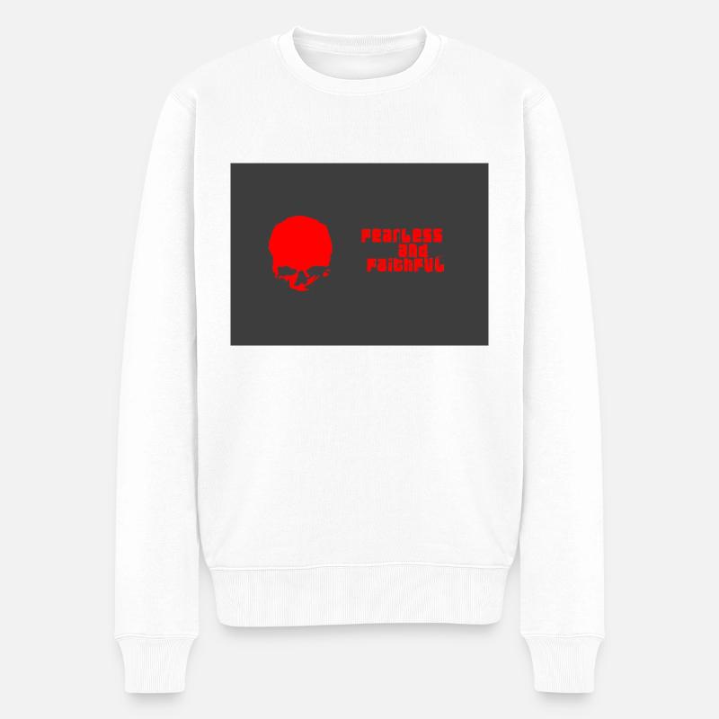 Intrépide et fidèle - Pull Premium bio Homme - blanc