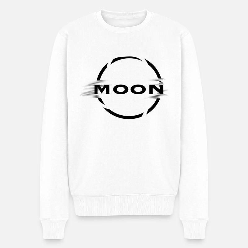 lune lune - Pull Premium bio Homme - blanc