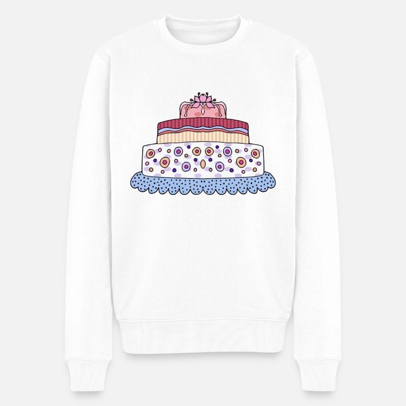 Gâteau - Pull Premium bio Homme - blanc