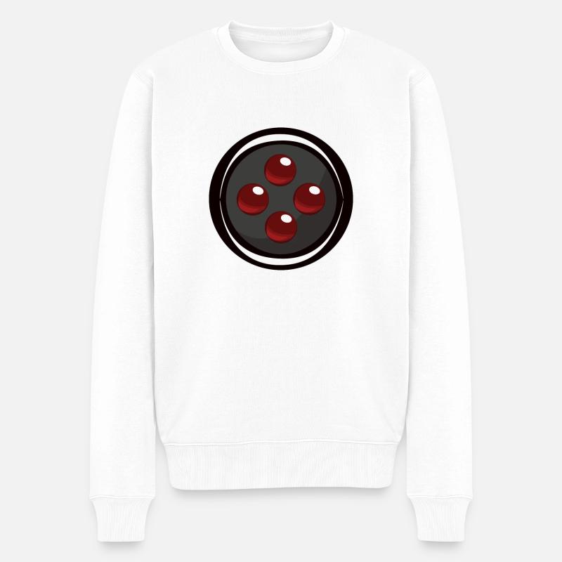 Clavier de bouton de jeu - Pull Premium bio Homme - blanc
