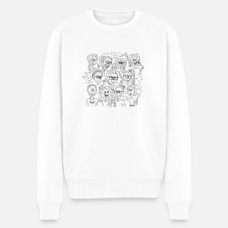 Kleb mich auf! - Männer Premium Bio Pullover - Weiß