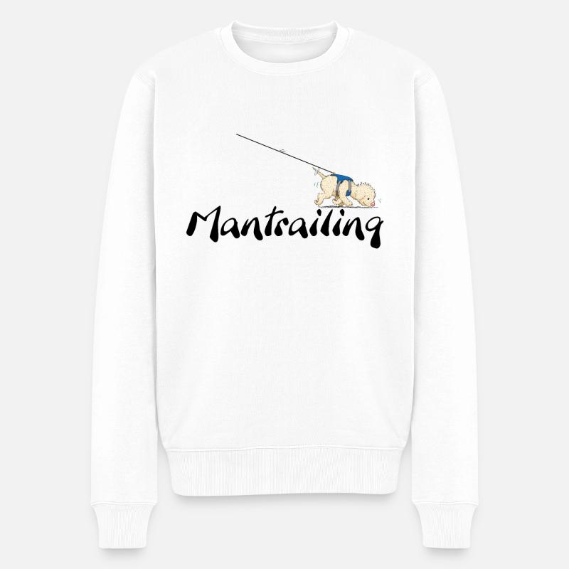 Mantrailing3 2 - Pull Premium bio Homme - blanc
