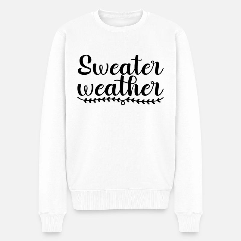 Météo des pulls - Pull Premium bio Homme - blanc