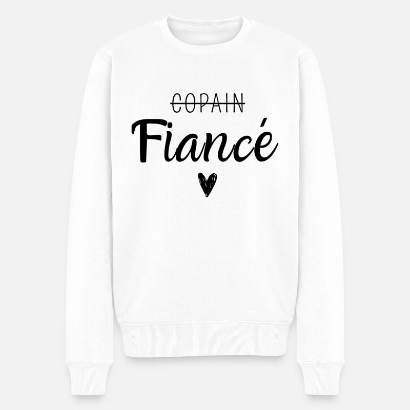 Fiancé - Pull Premium bio Homme - blanc