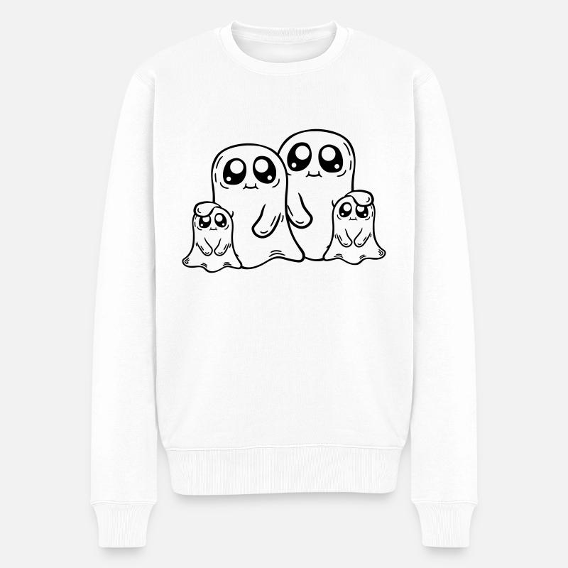 Fantômes Famille Parents Enfants - Pull Premium bio Homme - blanc
