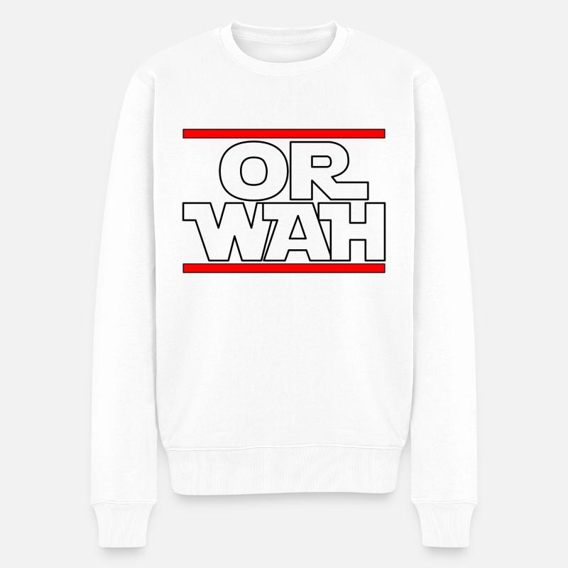 OU WAH - Pull Premium bio Homme - blanc