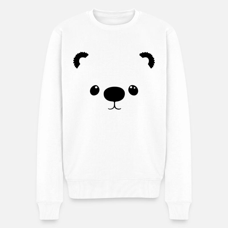 Ours mignon - Pull Premium bio Homme - blanc