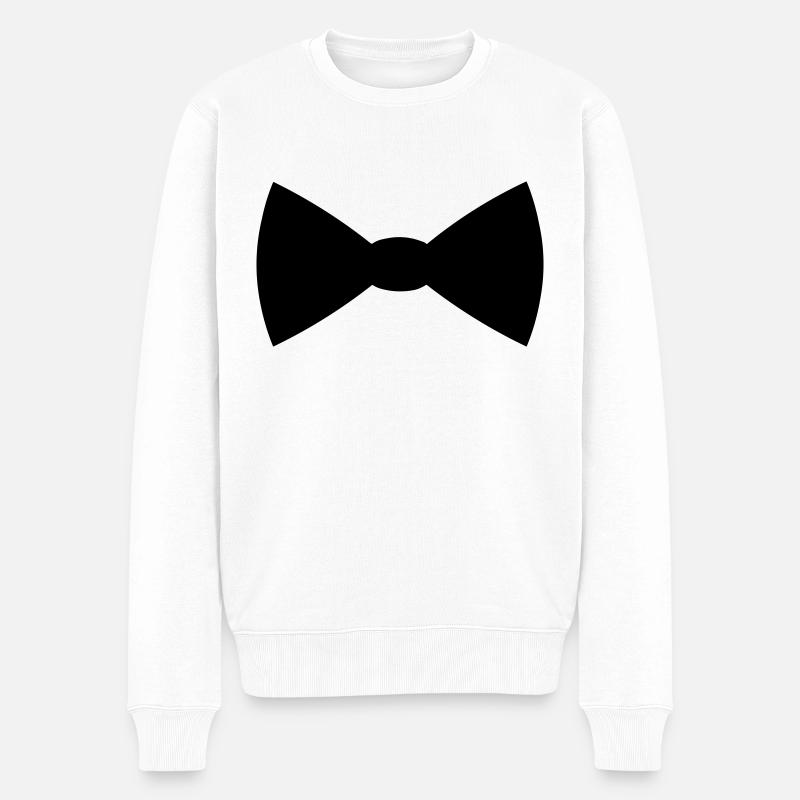 Noeud papillon - Pull Premium bio Homme - blanc
