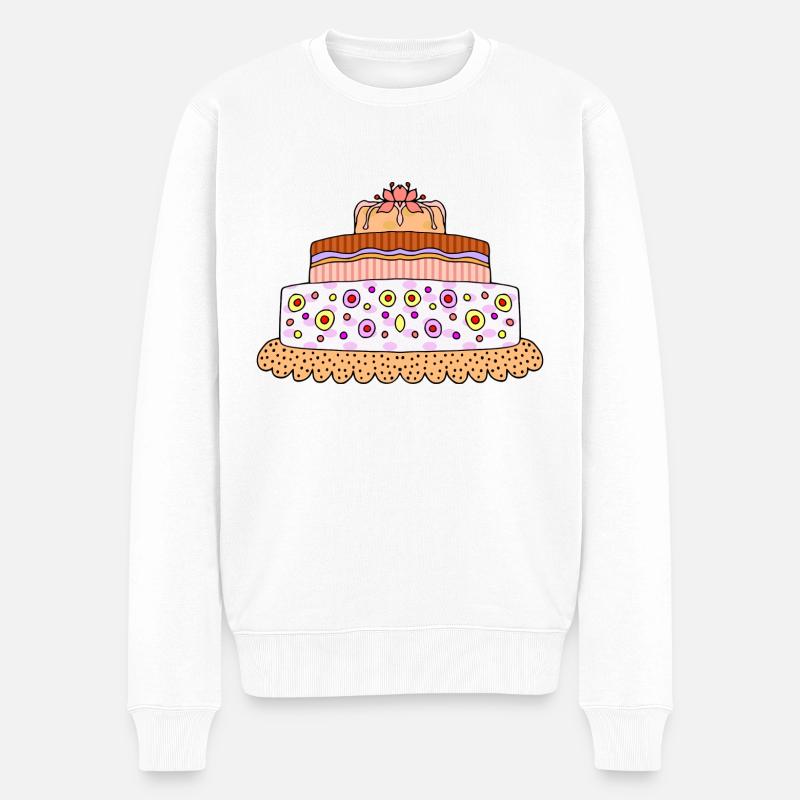Gâteau - Pull Premium bio Homme - blanc