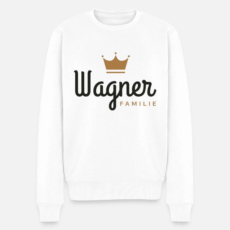 Wagner Familie - Männer Premium Bio Pullover - Weiß