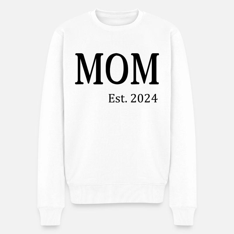 MOM Est. 2024 - Pull Premium bio Homme - blanc
