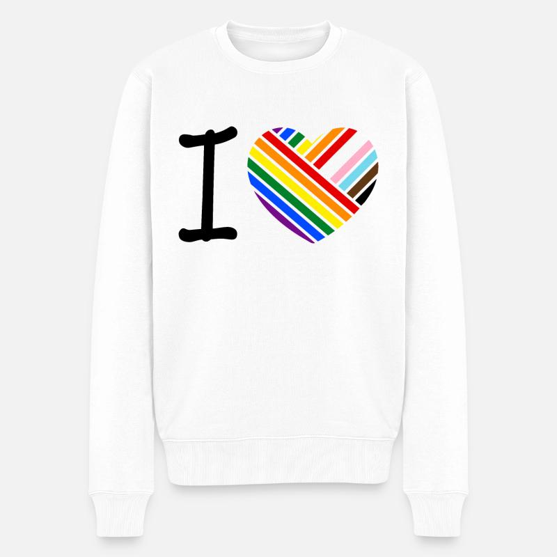 J’aime - classique - Pull Premium bio Homme - blanc