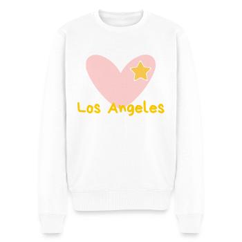 Los Angeles - Californie - Voyage - Los Angeles - Hollywood - Pull Premium bio Homme - blanc - Devant - Thijin (182cm)