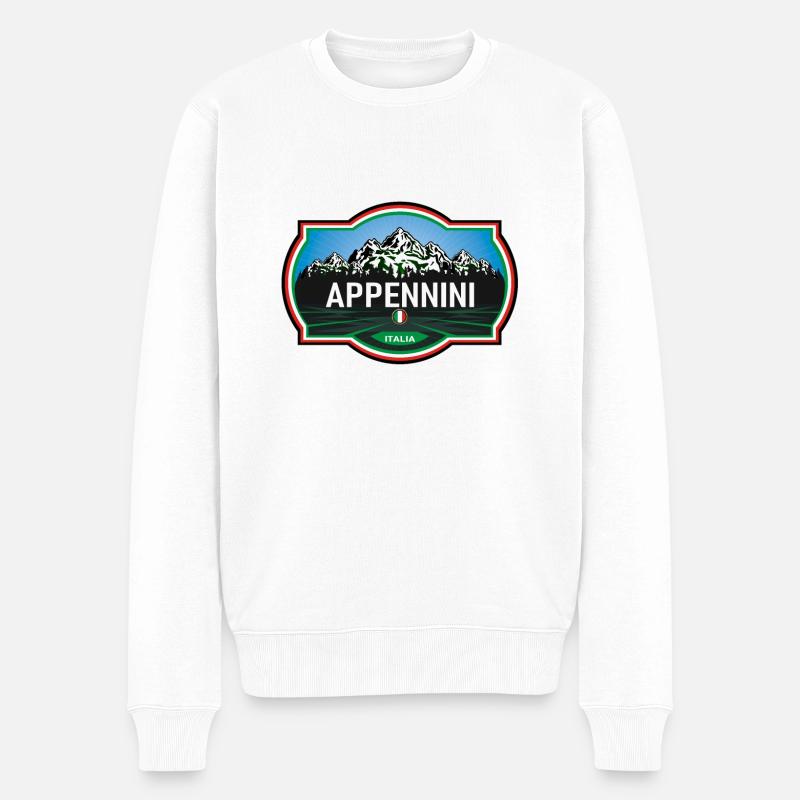 Apennins, Italie - Pull Premium bio Homme - blanc