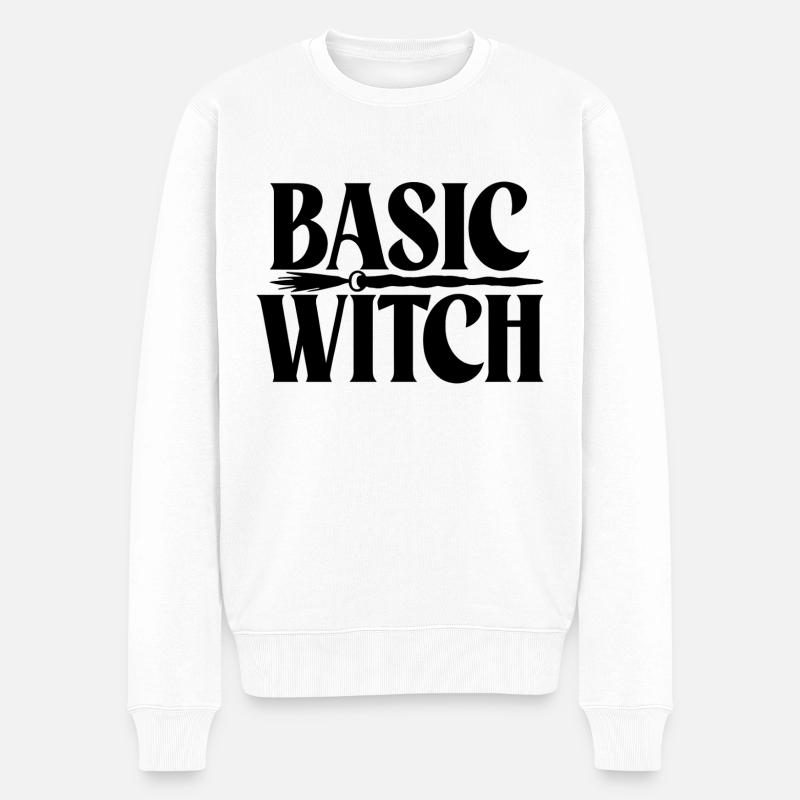 Sorcière de base - Pull Premium bio Homme - blanc