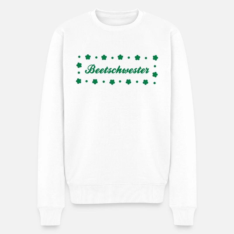 Garten - Männer Premium Bio Pullover - Weiß