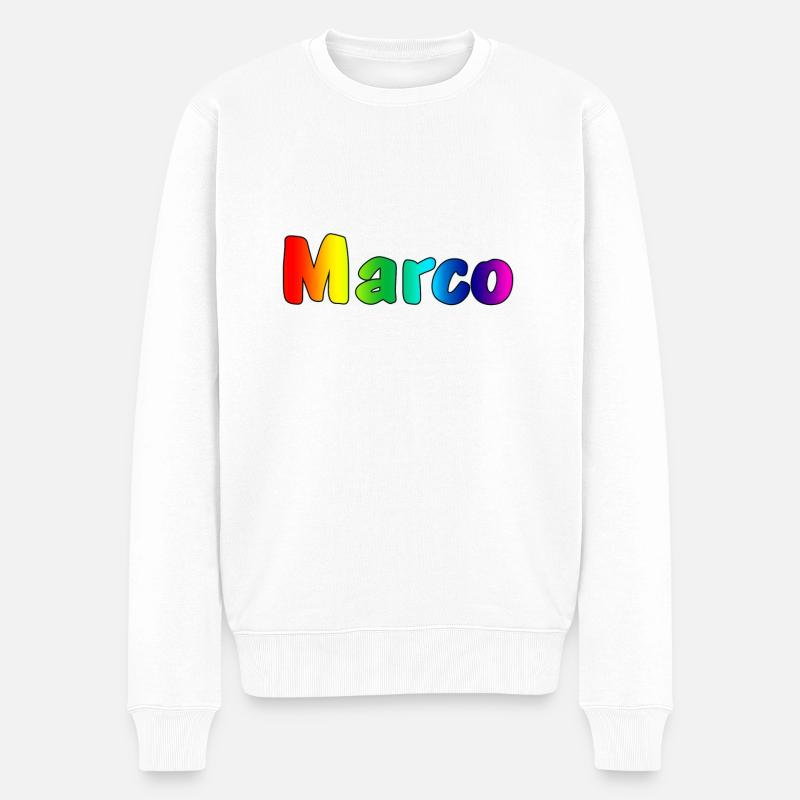 Marco - Pull Premium bio Homme - blanc