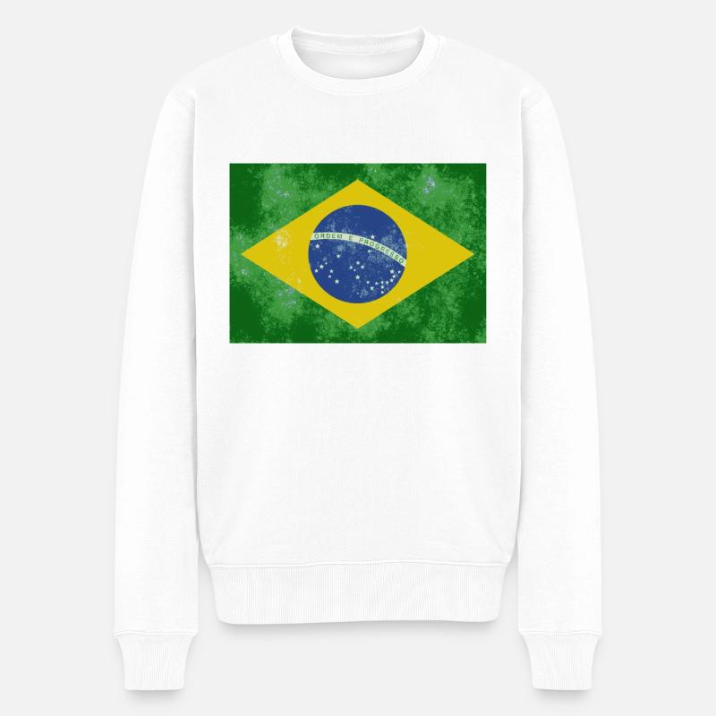 Brésil - Pull Premium bio Homme - blanc