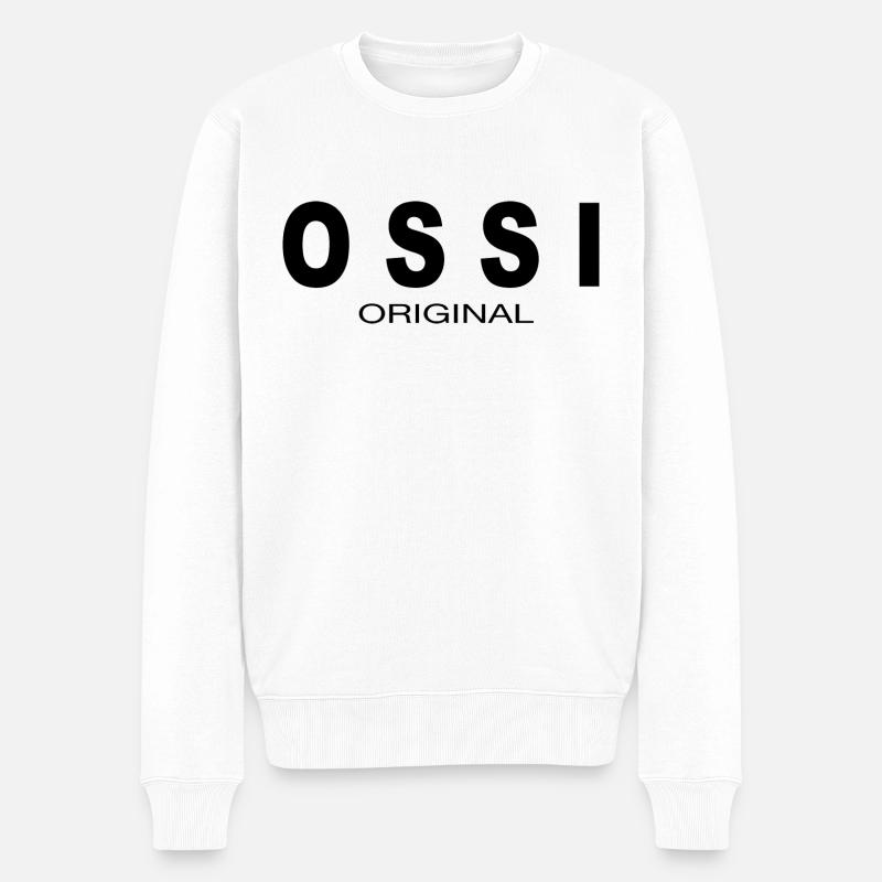 Ossi Ostdeutschland DDR - Männer Premium Bio Pullover - Weiß