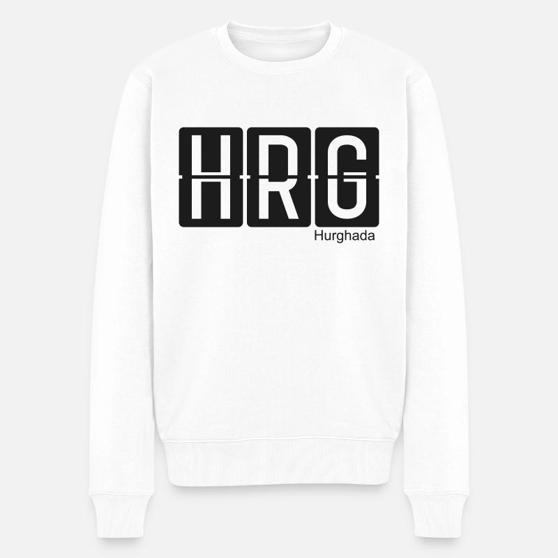 Hurghada - Männer Premium Bio Pullover - Weiß