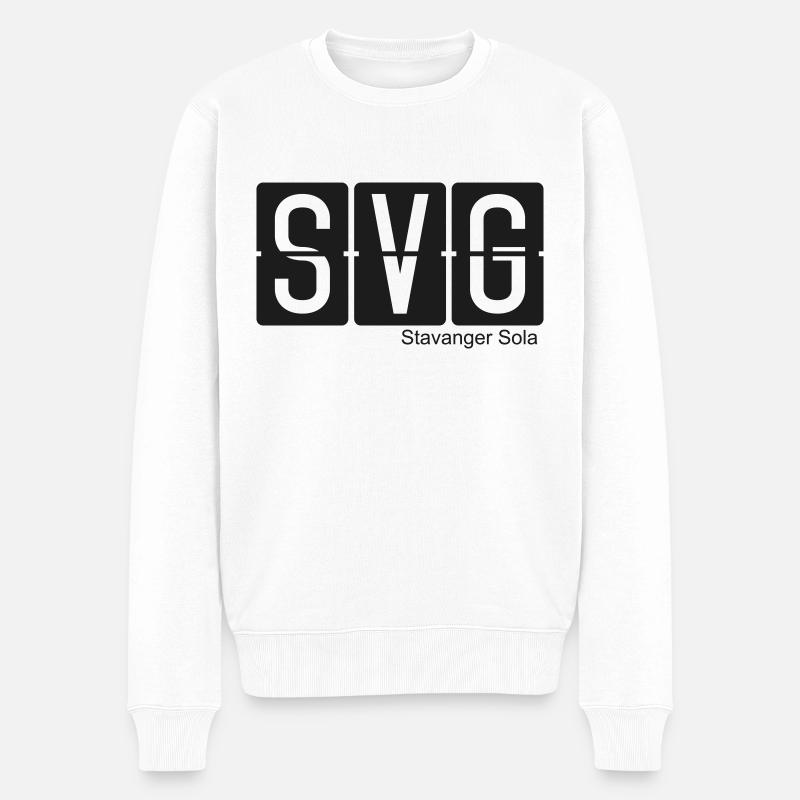 Stavanger Sola - Pull Premium bio Homme - blanc