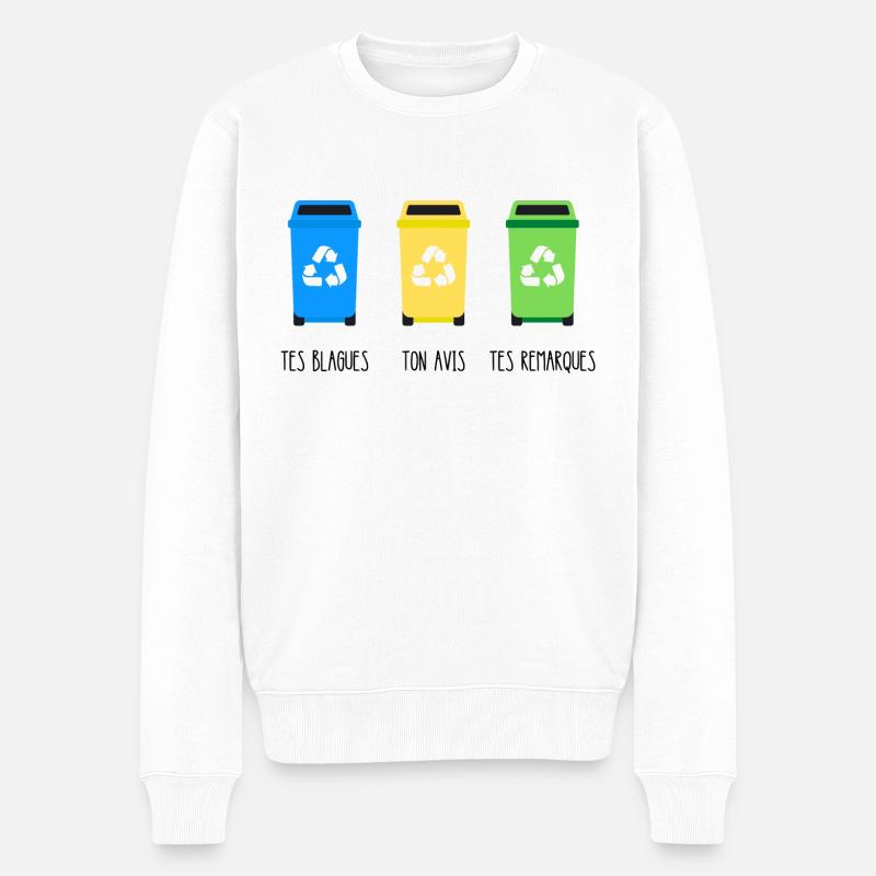 toi tes blagues ton opinion - Pull Premium bio Homme - blanc