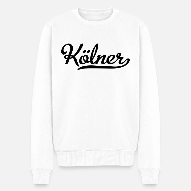 Kölner - Männer Premium Bio Pullover - Weiß