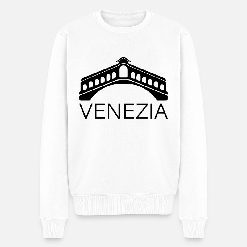 Venise - Pull Premium bio Homme - blanc