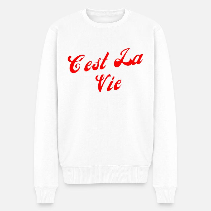 C'est la vie - Pull Premium bio Homme - blanc