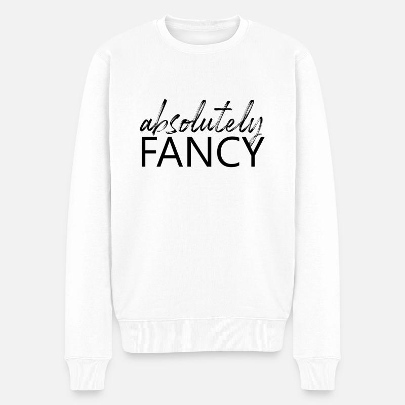 absolutely fancy - Männer Premium Bio Pullover - Weiß