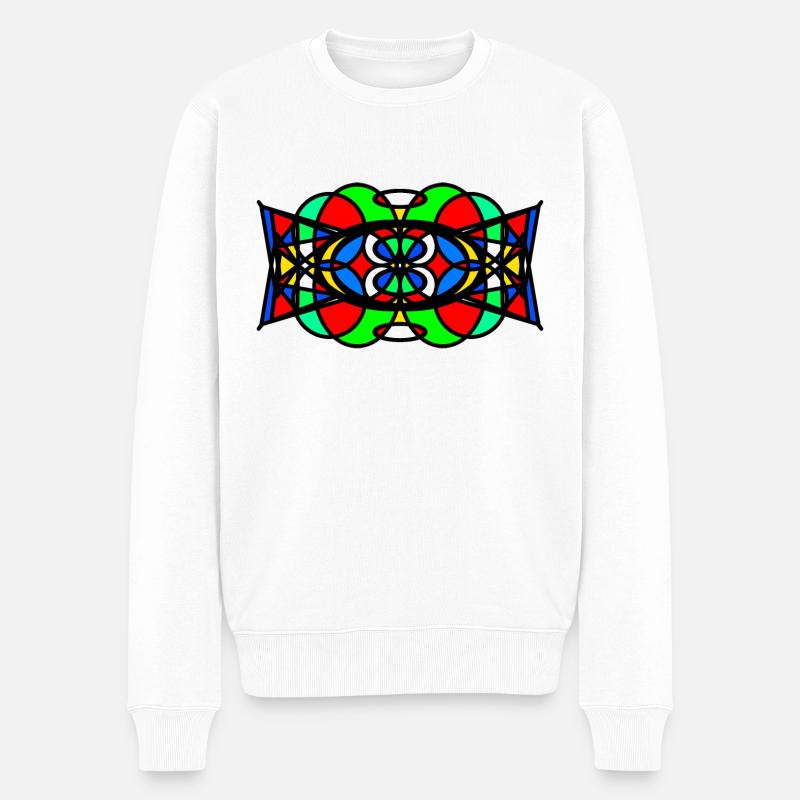 Modèle - Pull Premium bio Homme - blanc