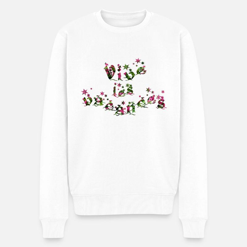 Es lebe die Feiertage - Männer Premium Bio Pullover - Weiß