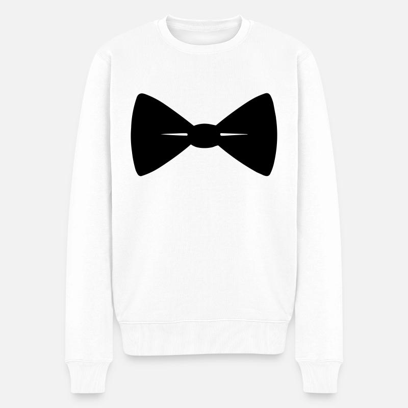 Noeud papillon - Pull Premium bio Homme - blanc
