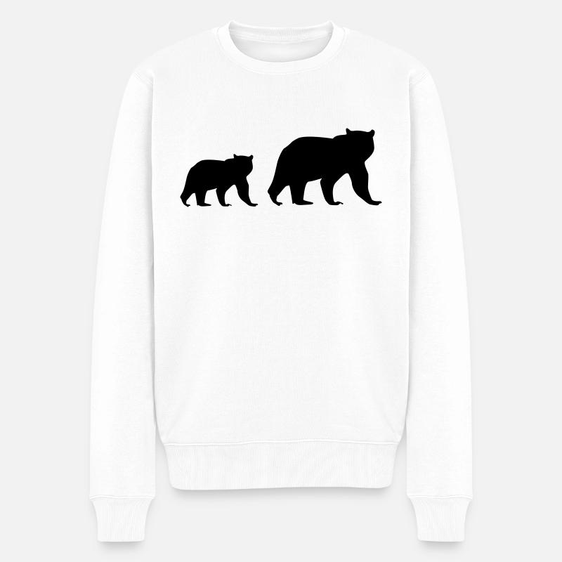 Ours - Pull Premium bio Homme - blanc