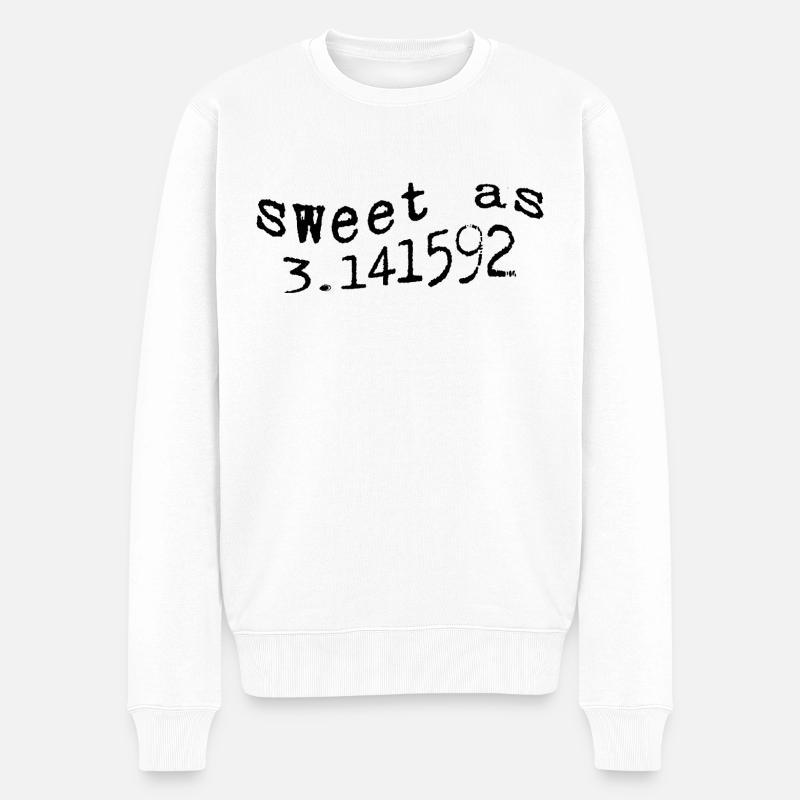 Doux Comme 3.141592 3 - Pull Premium bio Homme - blanc