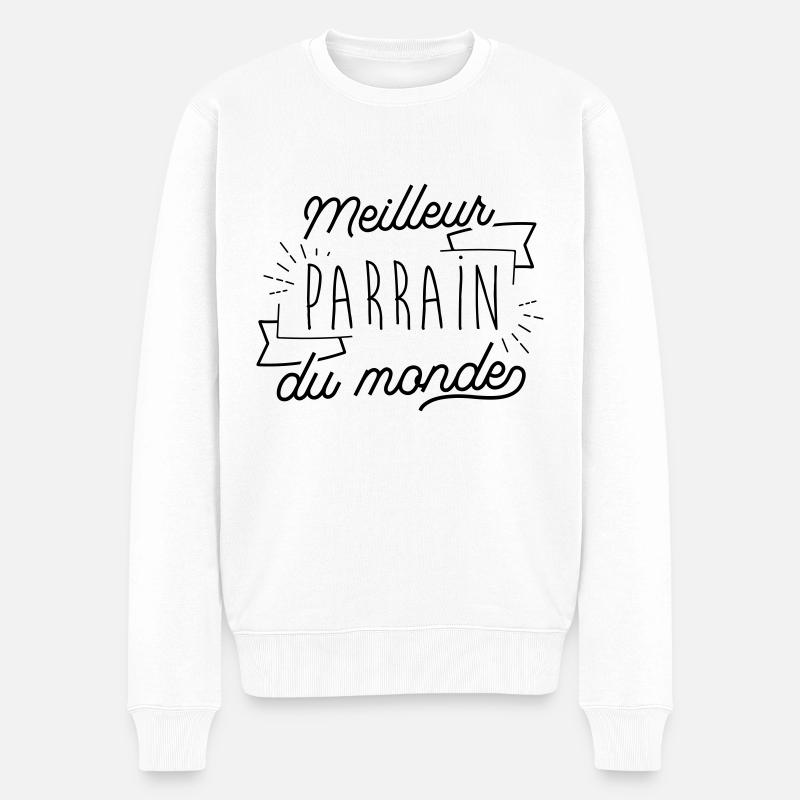 Meilleur parrain du monde - Pull Premium bio Homme - blanc