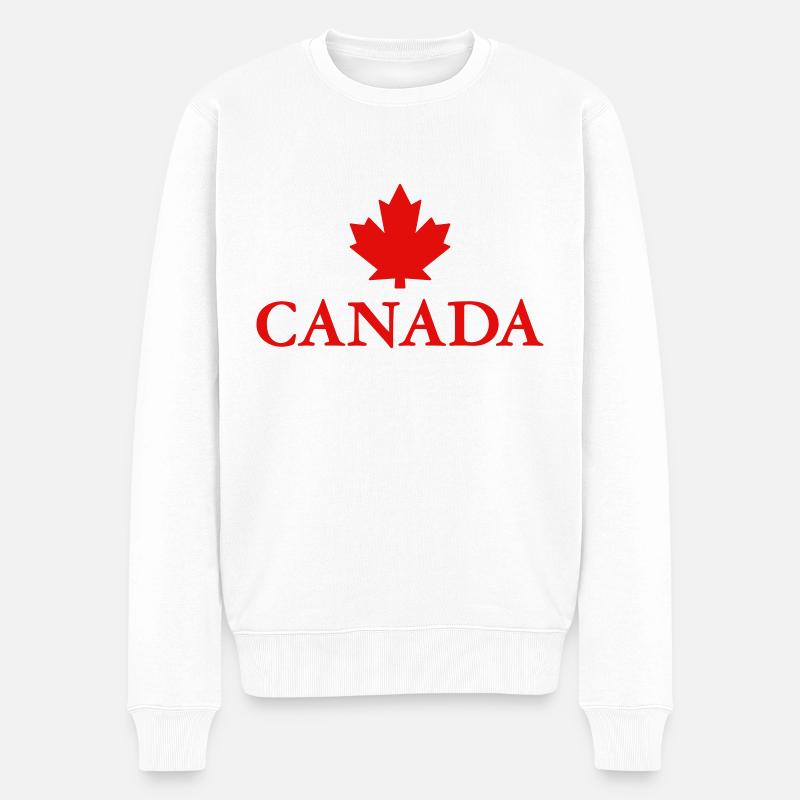 Canada Maple Vancouver Montréal Toronto Maple Leaf - Pull Premium bio Homme - blanc
