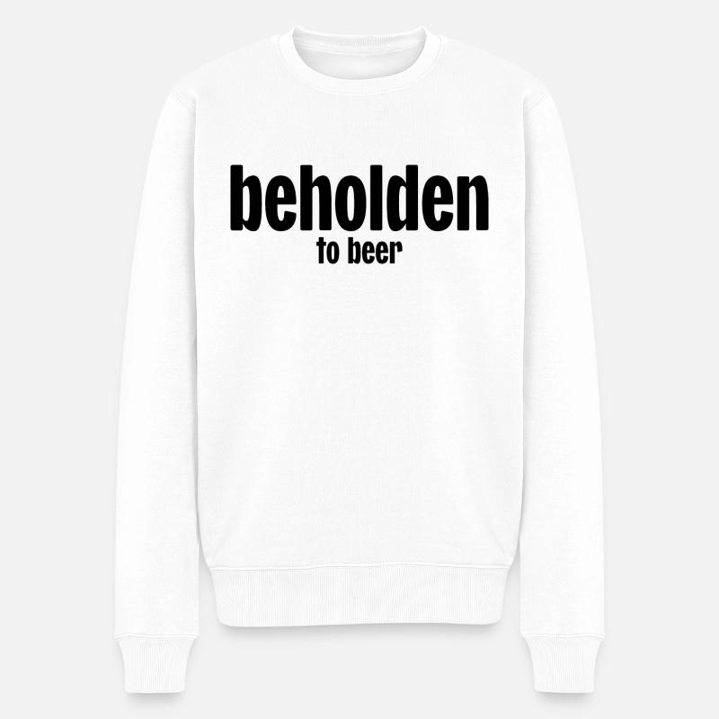 Redevable à la bière - Pull Premium bio Homme - blanc