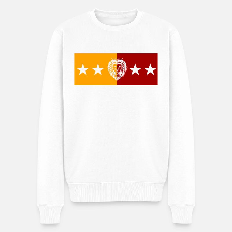 Cimbom GS Lion - Pull Premium bio Homme - blanc