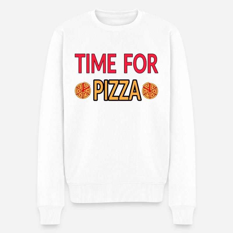 Pizza - Pull Premium bio Homme - blanc