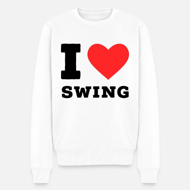 J’adore le swing - Pull Premium bio Homme - blanc