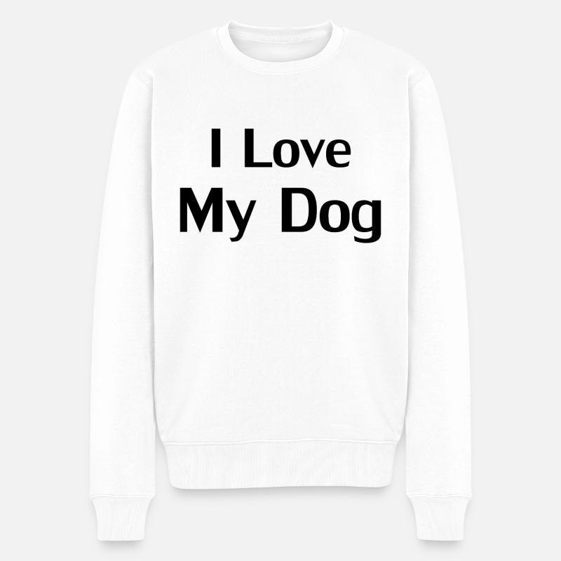 Chien Hund - Pull Premium bio Homme - blanc