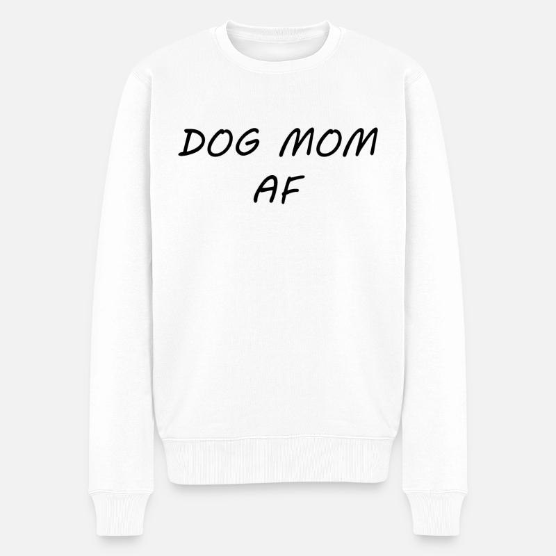 Dog Hund - Männer Premium Bio Pullover - Weiß