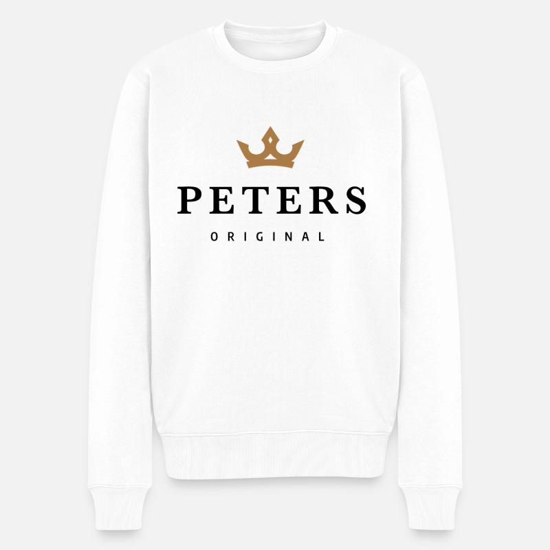 Peters - Pull Premium bio Homme - blanc