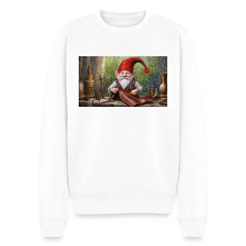 Mignons petits gnomes vie quotidienne – artisanat - Pull Premium bio Homme - blanc - Devant - Thijin (182cm)