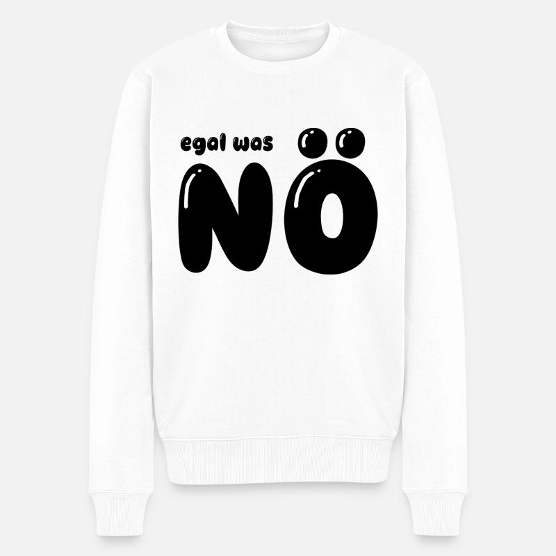 leider nein - Männer Premium Bio Pullover - Weiß
