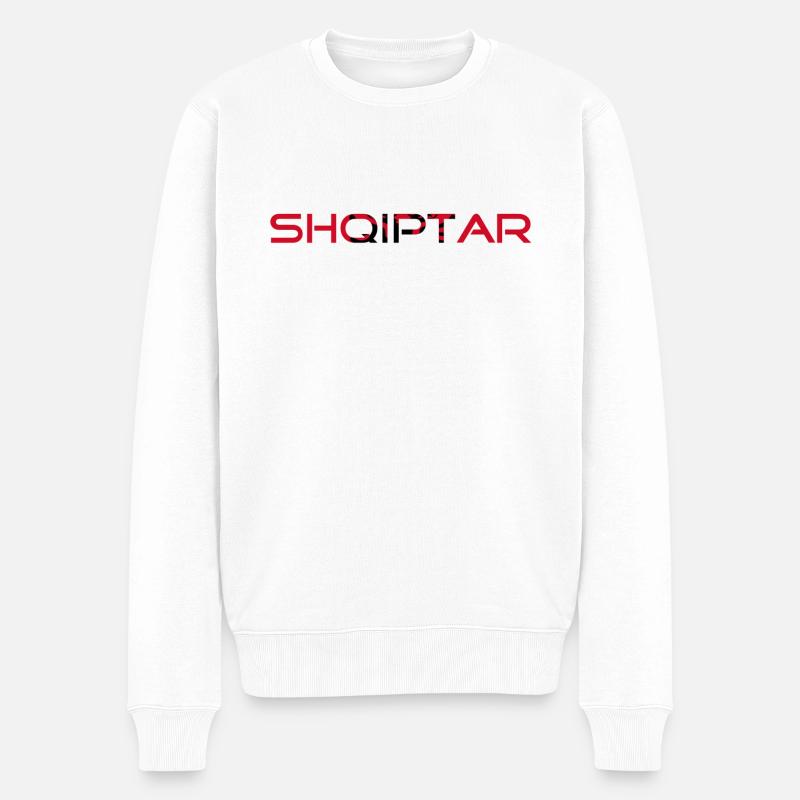 Albanais Shqiptar - Pull Premium bio Homme - blanc