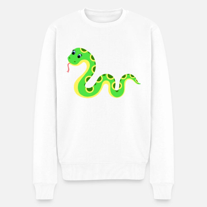 Serpent - Pull Premium bio Homme - blanc