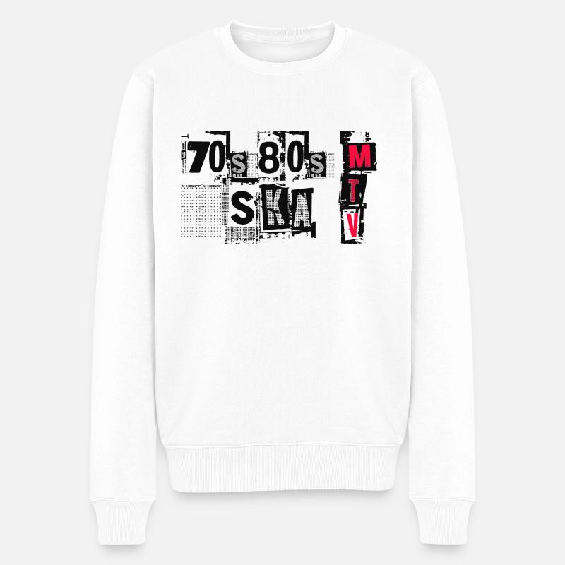 mtvska - Männer Premium Bio Pullover - Weiß